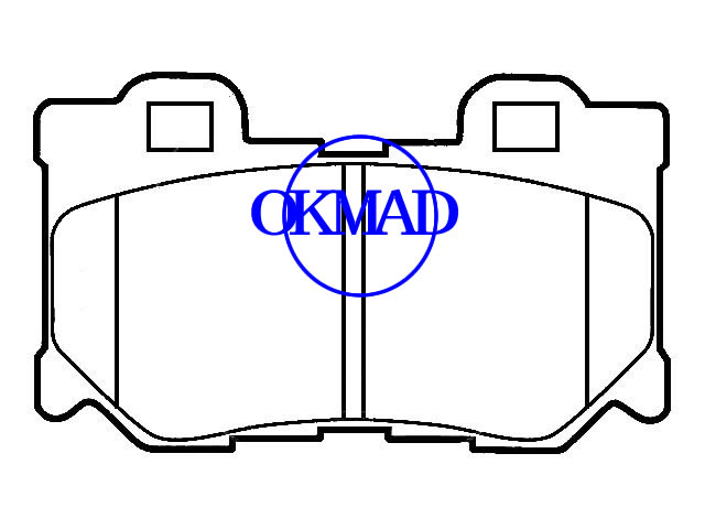 Infiniti FX Infiniti G Coupe Infiniti G Saloon brake pad FMSI:D1347-8458, OEM:D4060-JL00A, WVA24921/24995,F1347